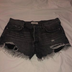 Free people ripped Jean shorts